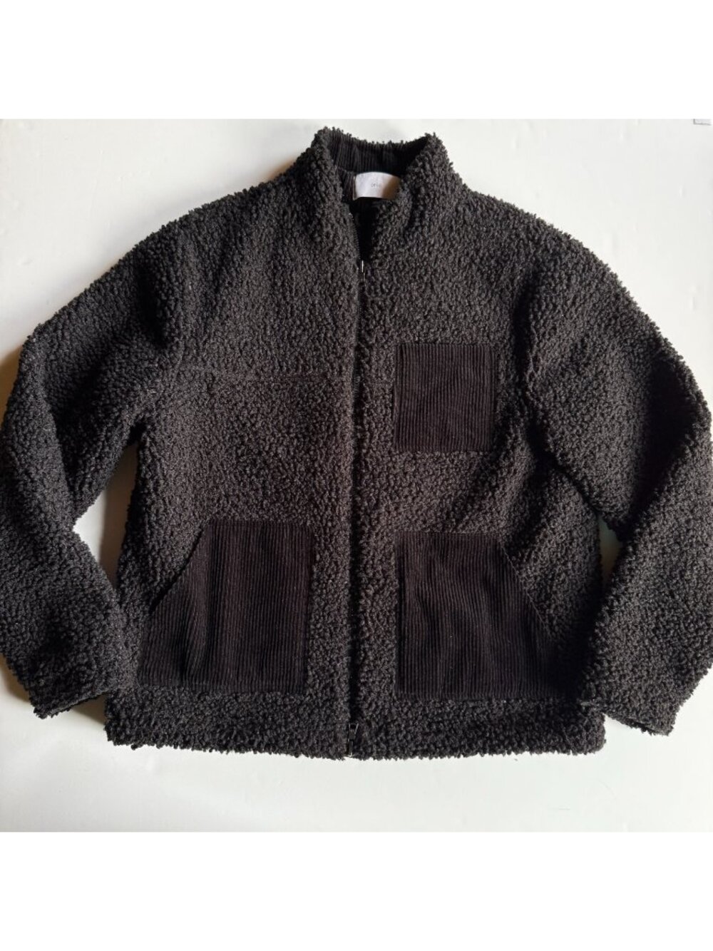 ONIA Sherpa Jumbo Black Corduroy Jacket – Men's Large